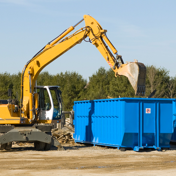 are there any restrictions on where a residential dumpster can be placed in Kiln MS